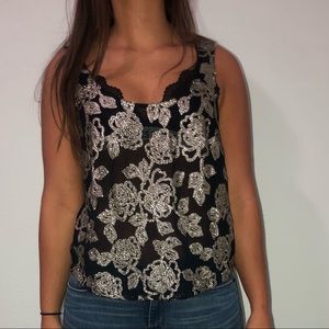 Black sequin tank top!